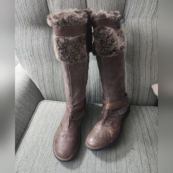 Khrio Tall Leather Winter Boots - Picture 3 of 9